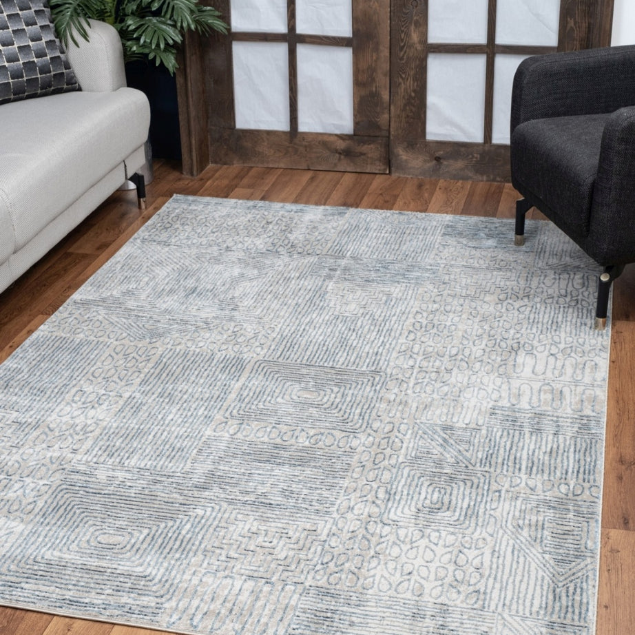 Elegance GC_CNC6009 Blue 5 ft. 3 in. x 7 ft. 3 in. Area Rug--1