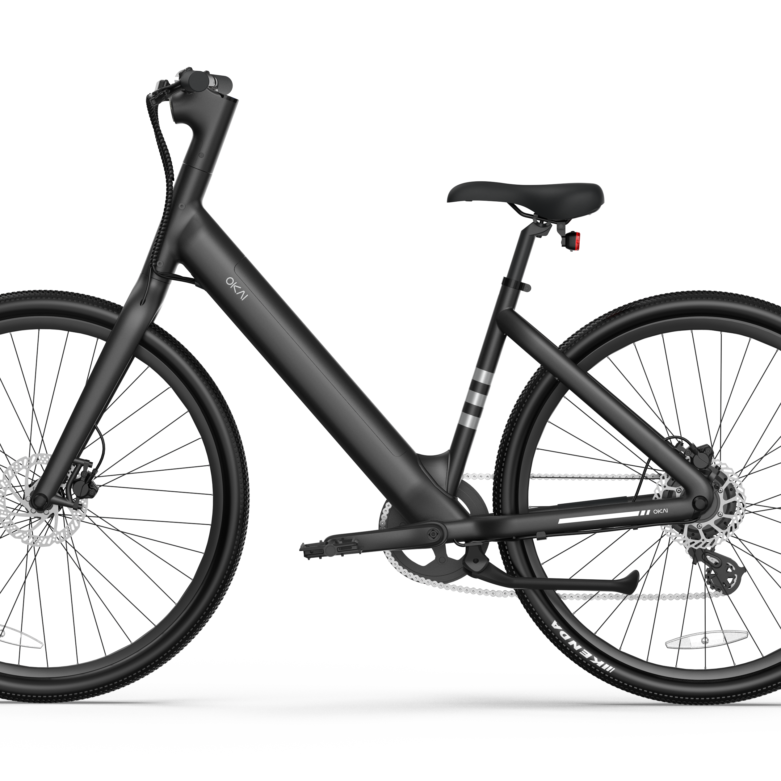 EB60 LyteCycle Minimalist Fitness Step-through e-Bike w/ up to 62 miles Max Operating Range and 20 MPH Max Speed - Matte Black--1