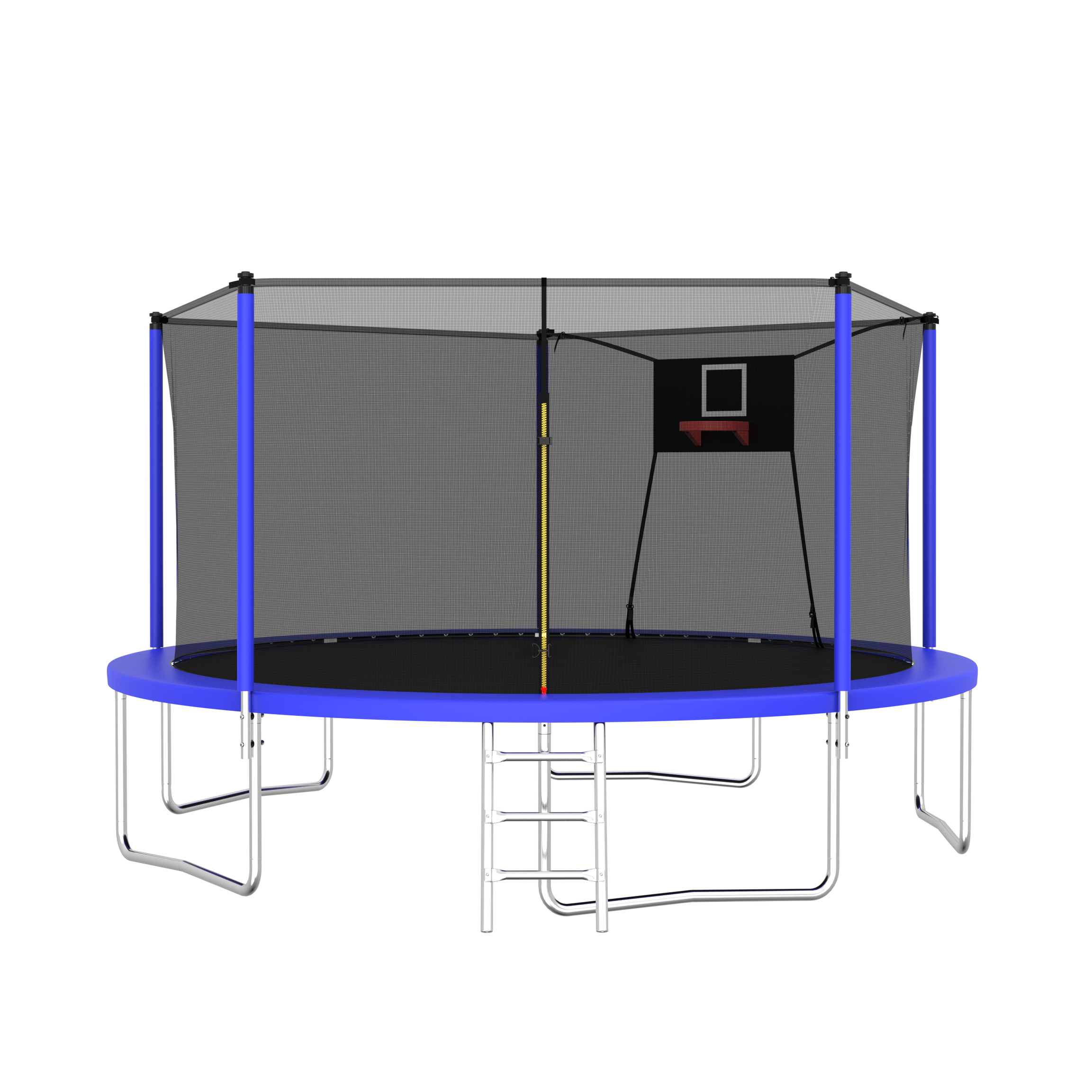 14FT Trampoline Set with Swing,Sports Fitness Trampolines with Enclosure Net, Recreational Trampolines for Outdoor Indoor--1