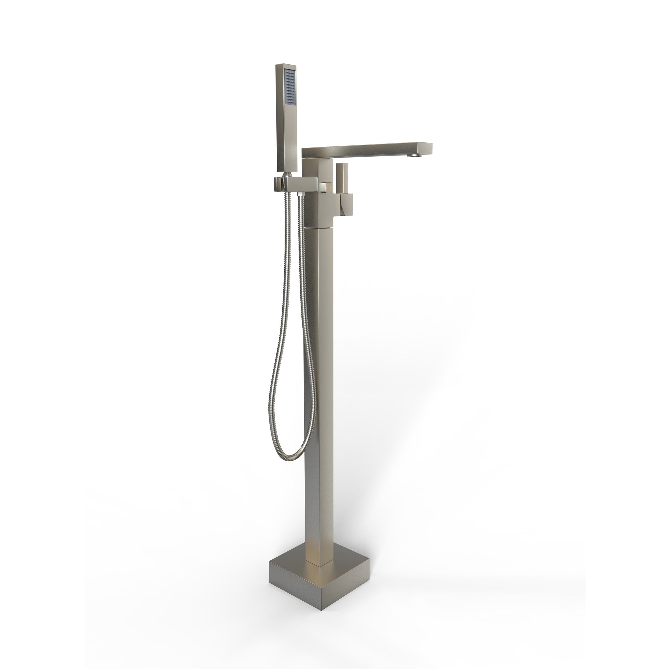 Brushed Freestanding Bathtub Faucet--1