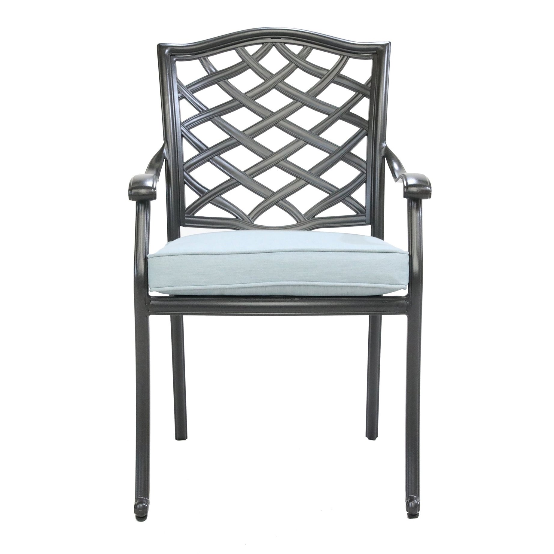 Dining Arm Chair, Light Blue, Set of 2--1