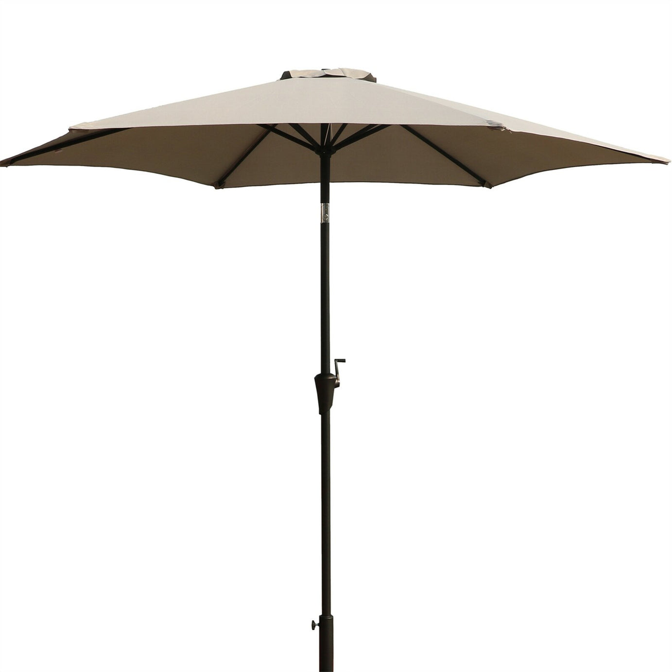 9' Pole Umbrella With Carry Bag, Gray--1