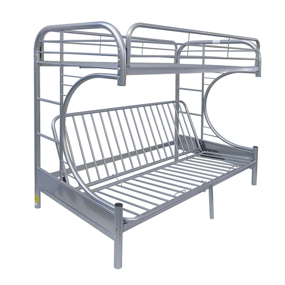 ACME Eclipse Bunk Bed (Twin XL/Queen/Futon) in Silver 02093SI--1