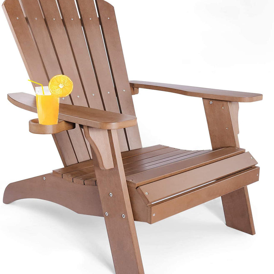 Polystyrene Adirondack Chair - Brown--1