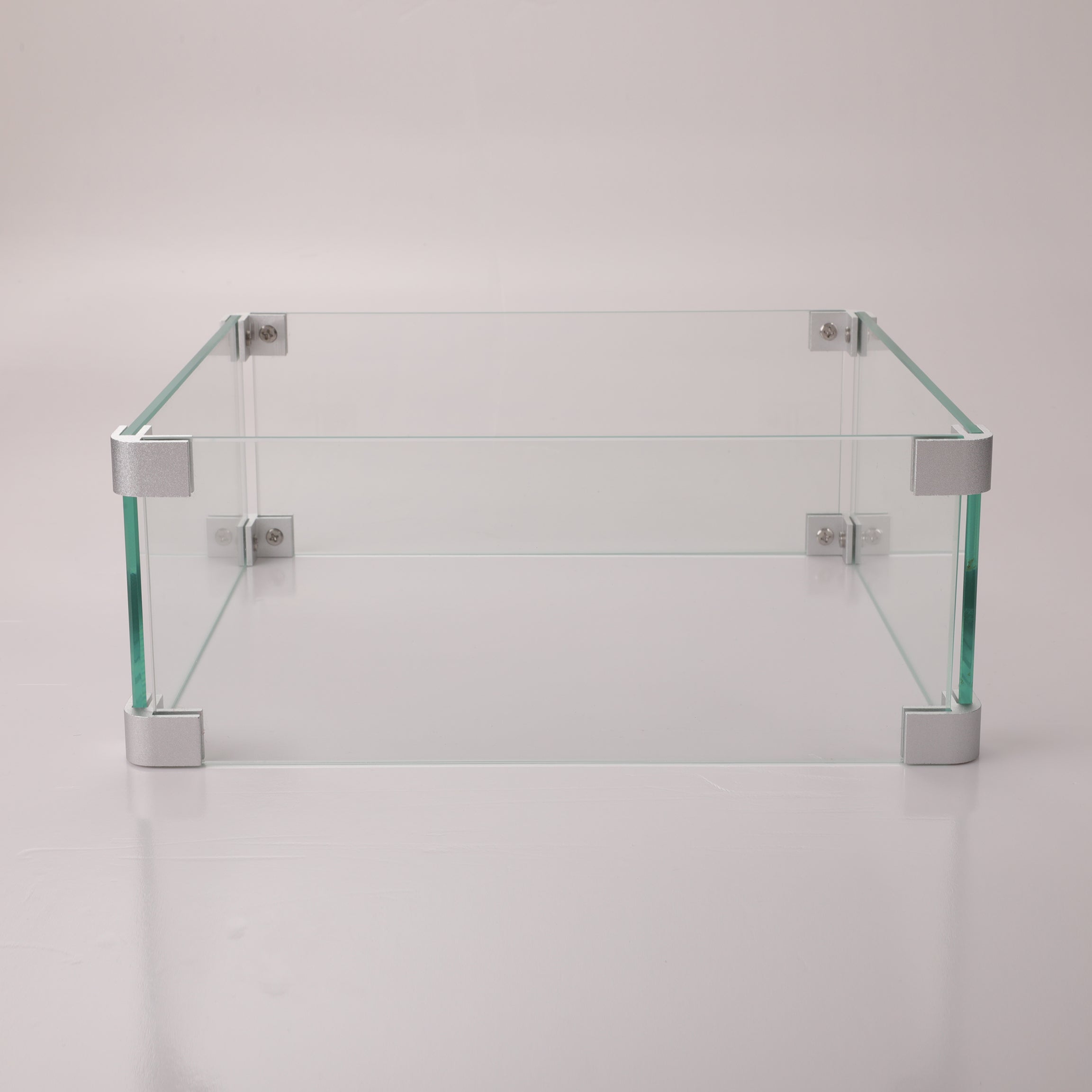 Glass Wind Gurad Square Glass Windshield For Square Fire Table--1