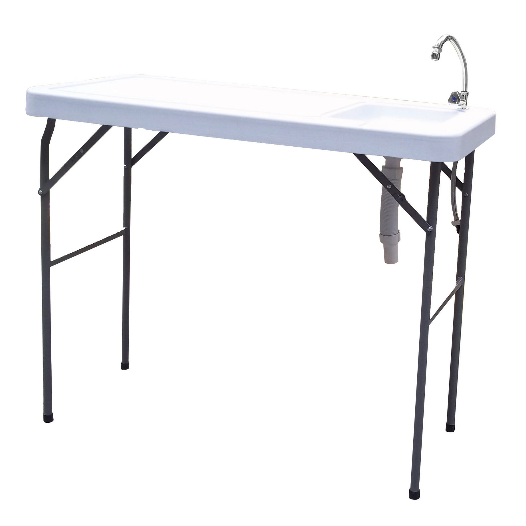 Outdoor Fish and Game Cutting Cleaning Table w/Sink and Faucet--1