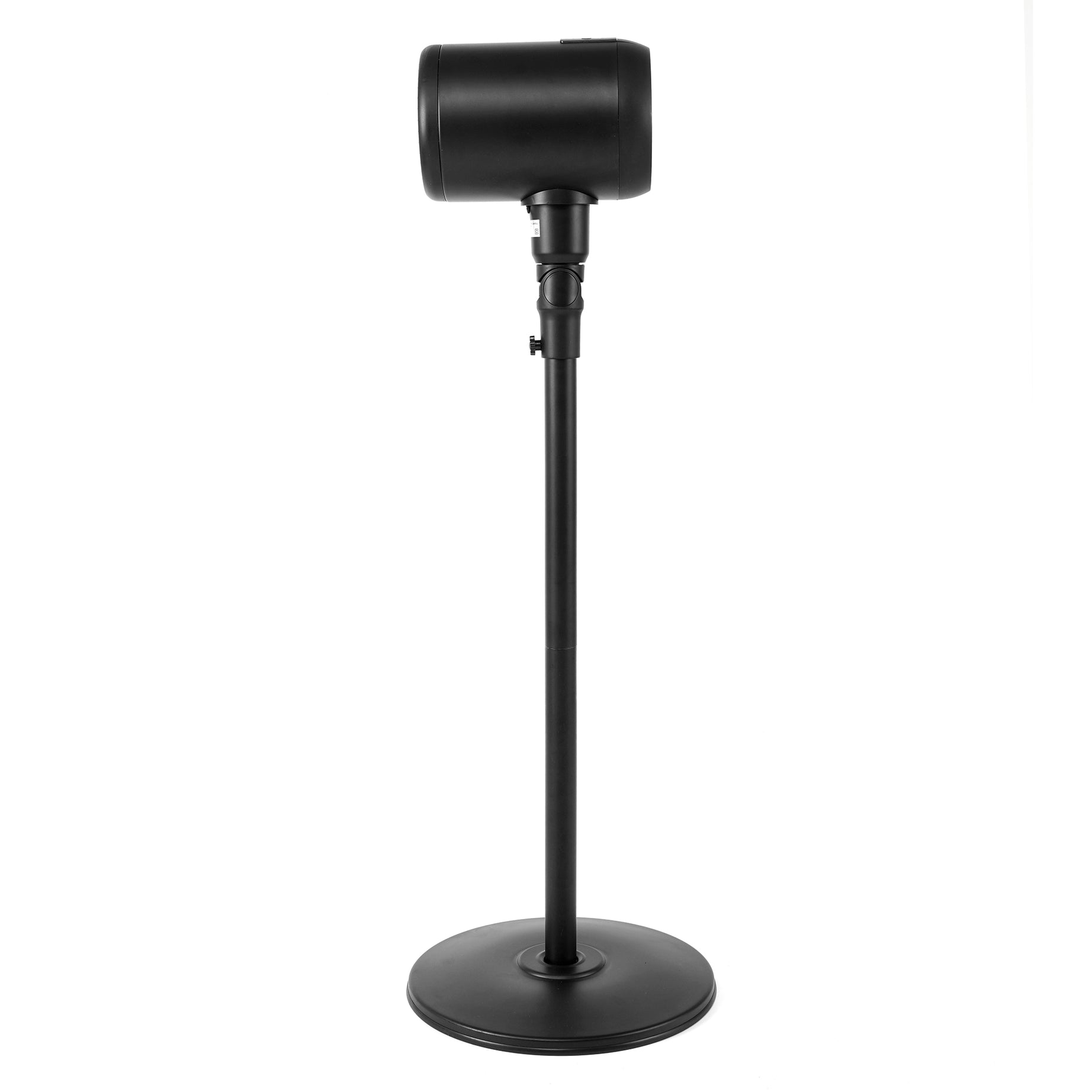 Simple Deluxe Metal Drum Jet Fan, Indoor and Outdoor Pedestal Fan, 6-speed Rotatable Fan, with Remote Control, Suitable for Bedroom, Living Room and Office, Black-7 Inch, 7B--1