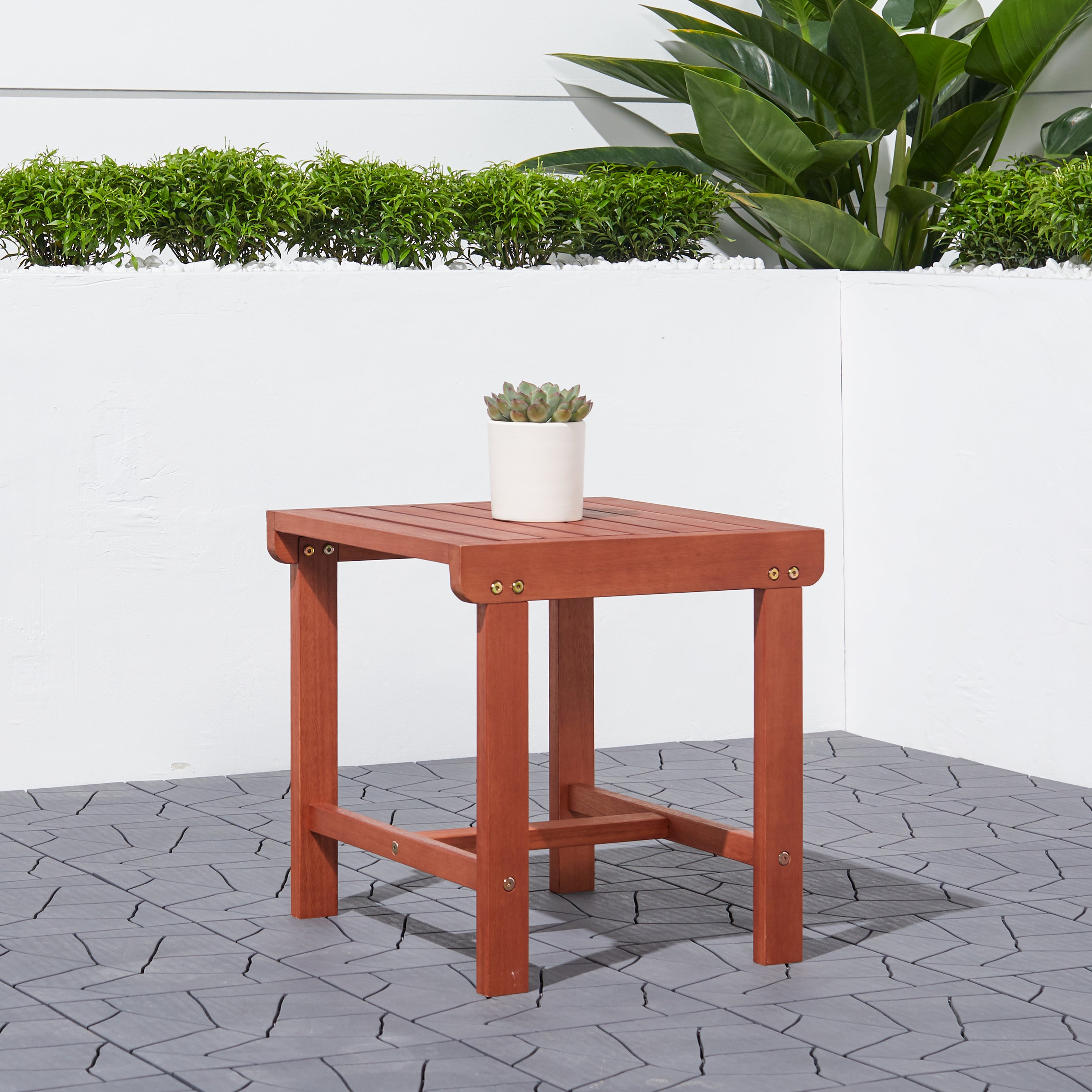 Malibu Outdoor Patio Wood Side Table--1