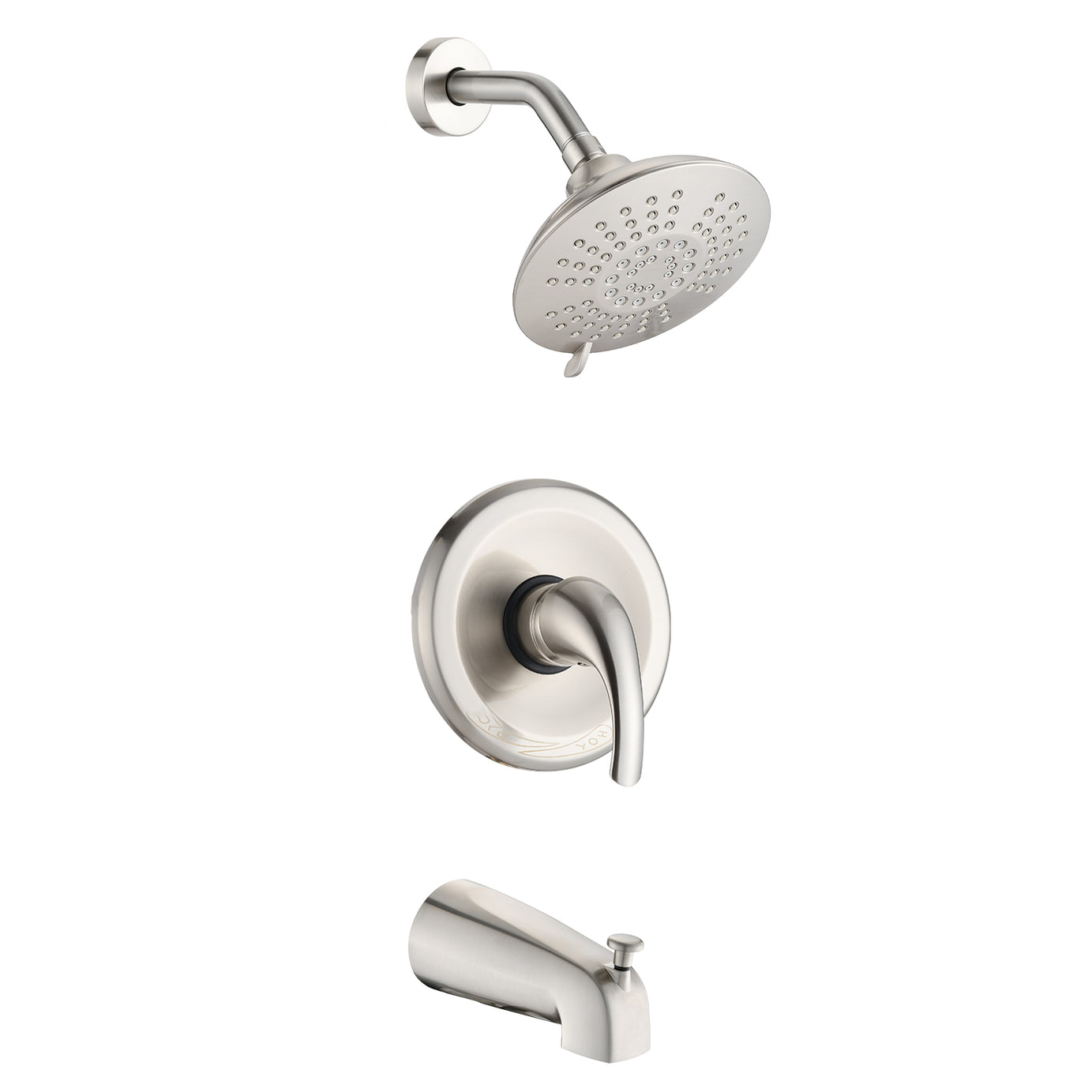 Single Handle Tub Spout and 5-functions Shower Head Set (Valve Included)--1