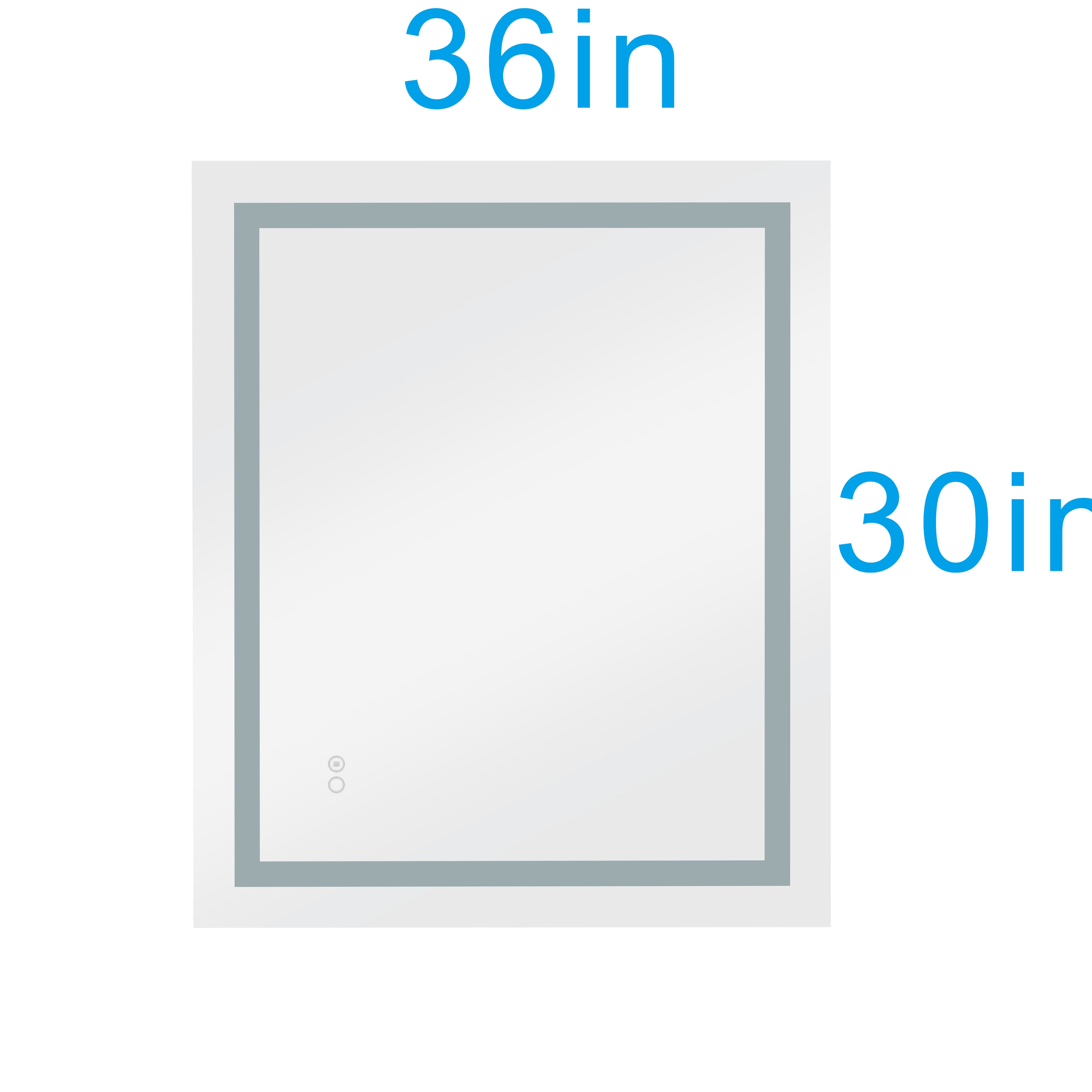 36*30in Led Mirror for Bathroom with Lights,Dimmable,Anti-Fog,Lighted Bathroom Mirror with Smart Touch Button,Memory Function(Horizontal/Vertical)--15