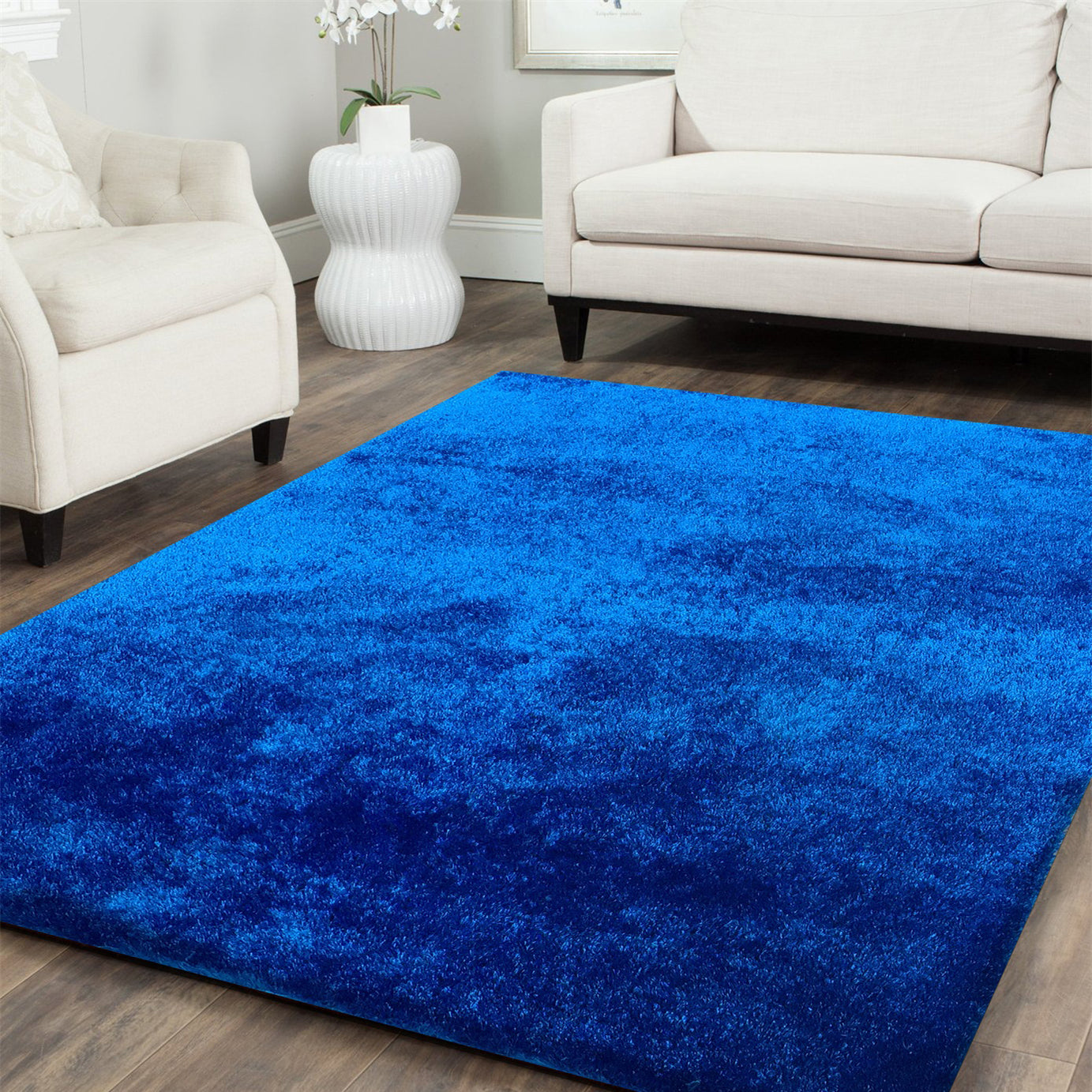 "Fuzzy Shaggy" Hand Tufted Area Rug--1