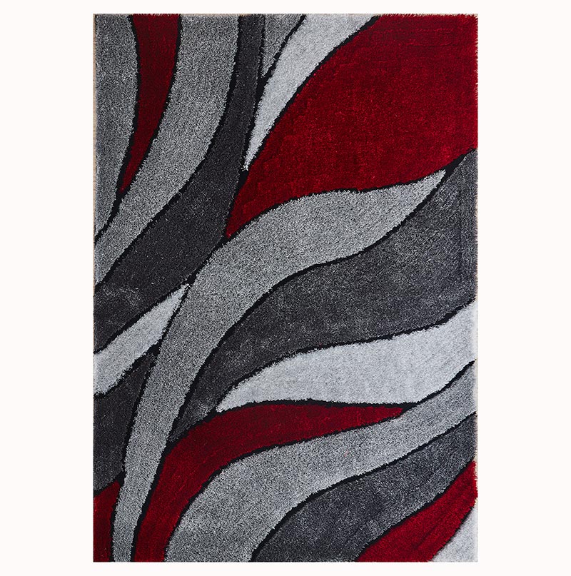 "Aria Collection" Soft Pile Hand Tufted Shag Area Rug--1