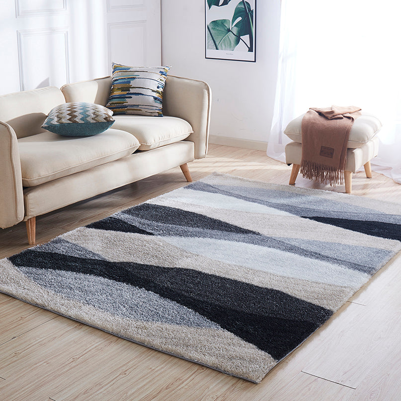 "Aria Collection" Soft Pile Hand Tufted Shag Area Rug--1