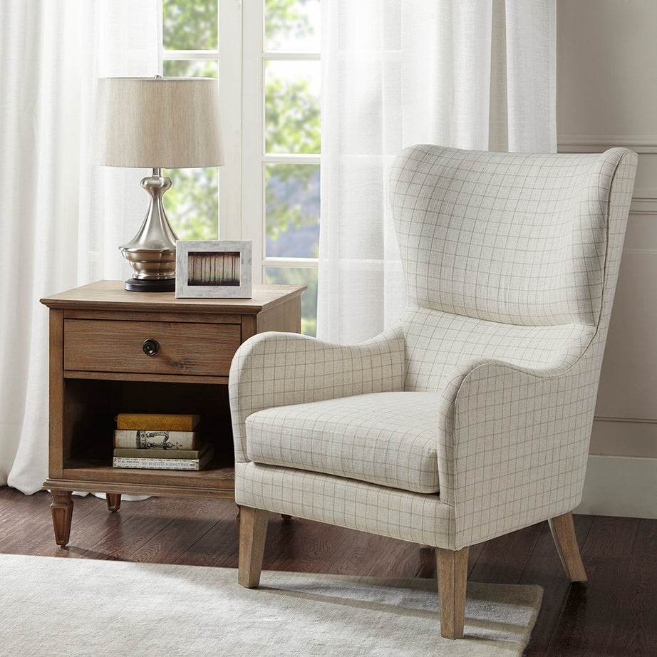 Arianna Swoop Wing Chair--1