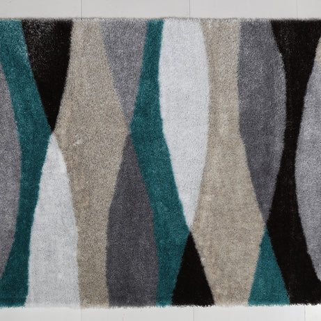 "Aria Collection" Soft Pile Hand Tufted Shag Area Rug--1