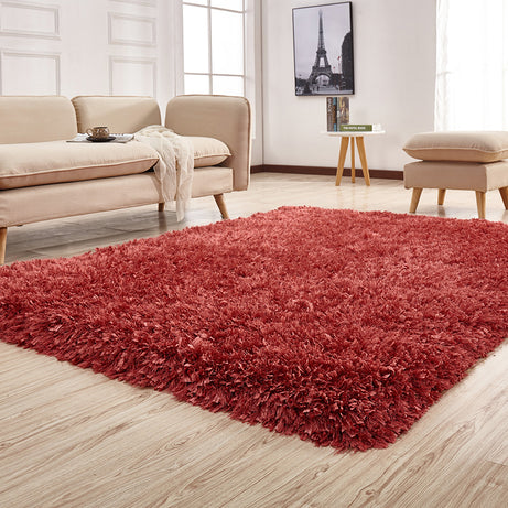 "Coral " Hand Tufted Shag Area Rug--1