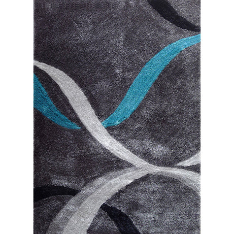 "Aria Collection" Soft Pile Hand Tufted Shag Area Rug--1