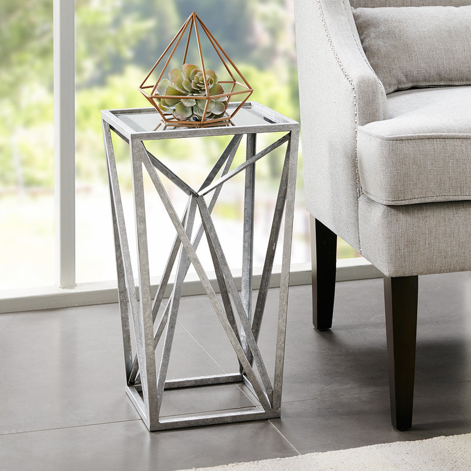 Angular Mirror Accent Table--1