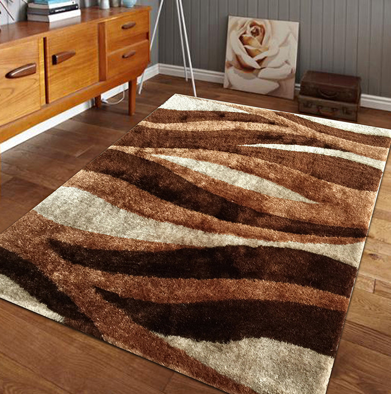 "Aria Collection" Soft Pile Hand Tufted Shag Area Rug--1