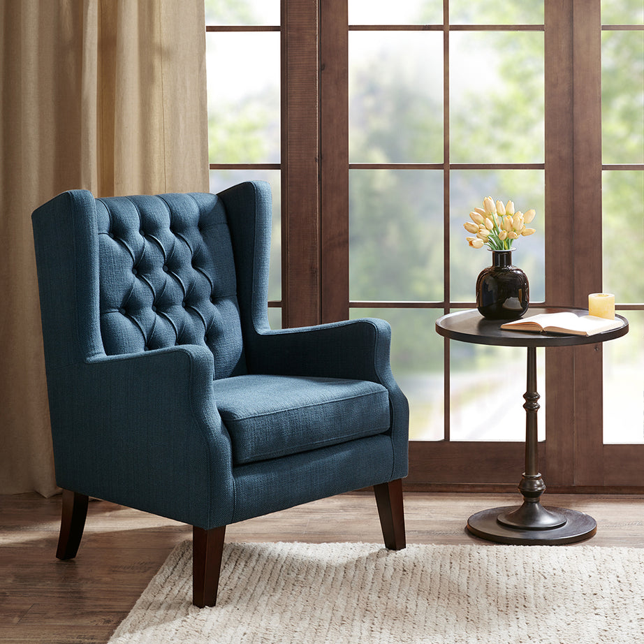 Maxwell Button Tufted Wing Chair--1