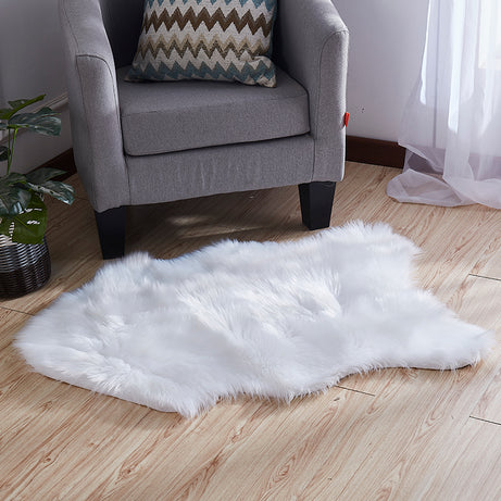 "Luxury Decorative" Hand Tufted Faux Fur Sheepskin Area Rug--1