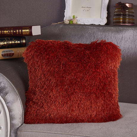 "Decorative" Shaggy Pillow (18-in x 18-in)--1