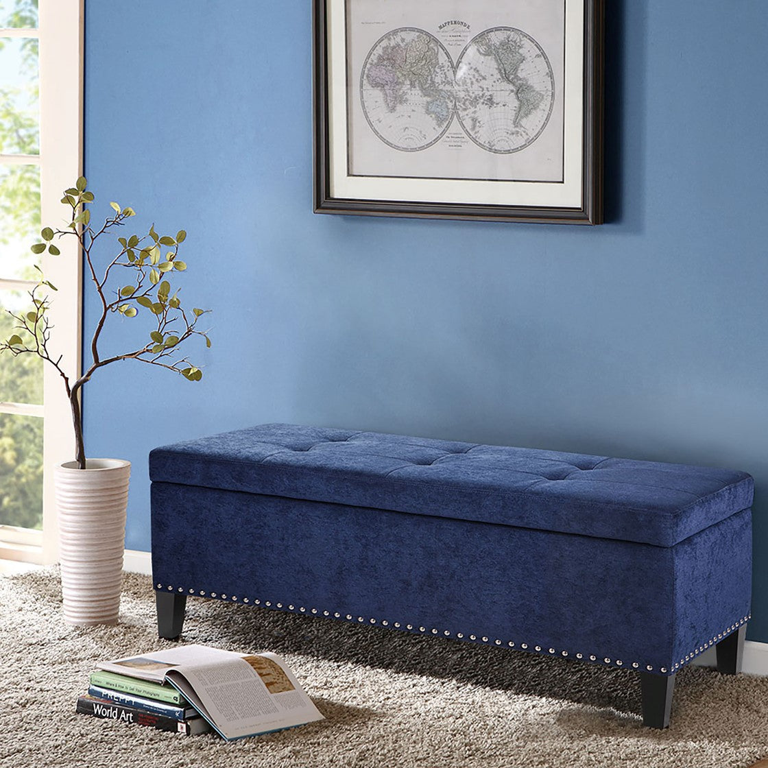 Tufted Top Soft Close Storage Bench--1