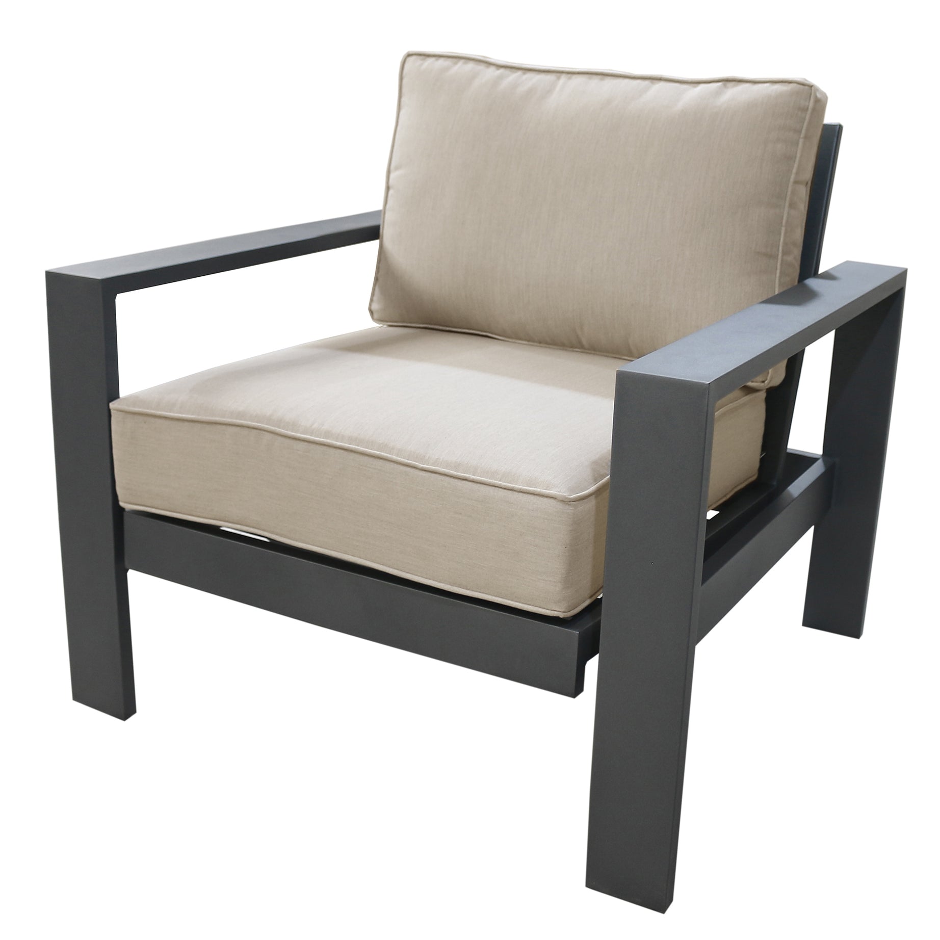 Club Chair, Powdered Pewter--1