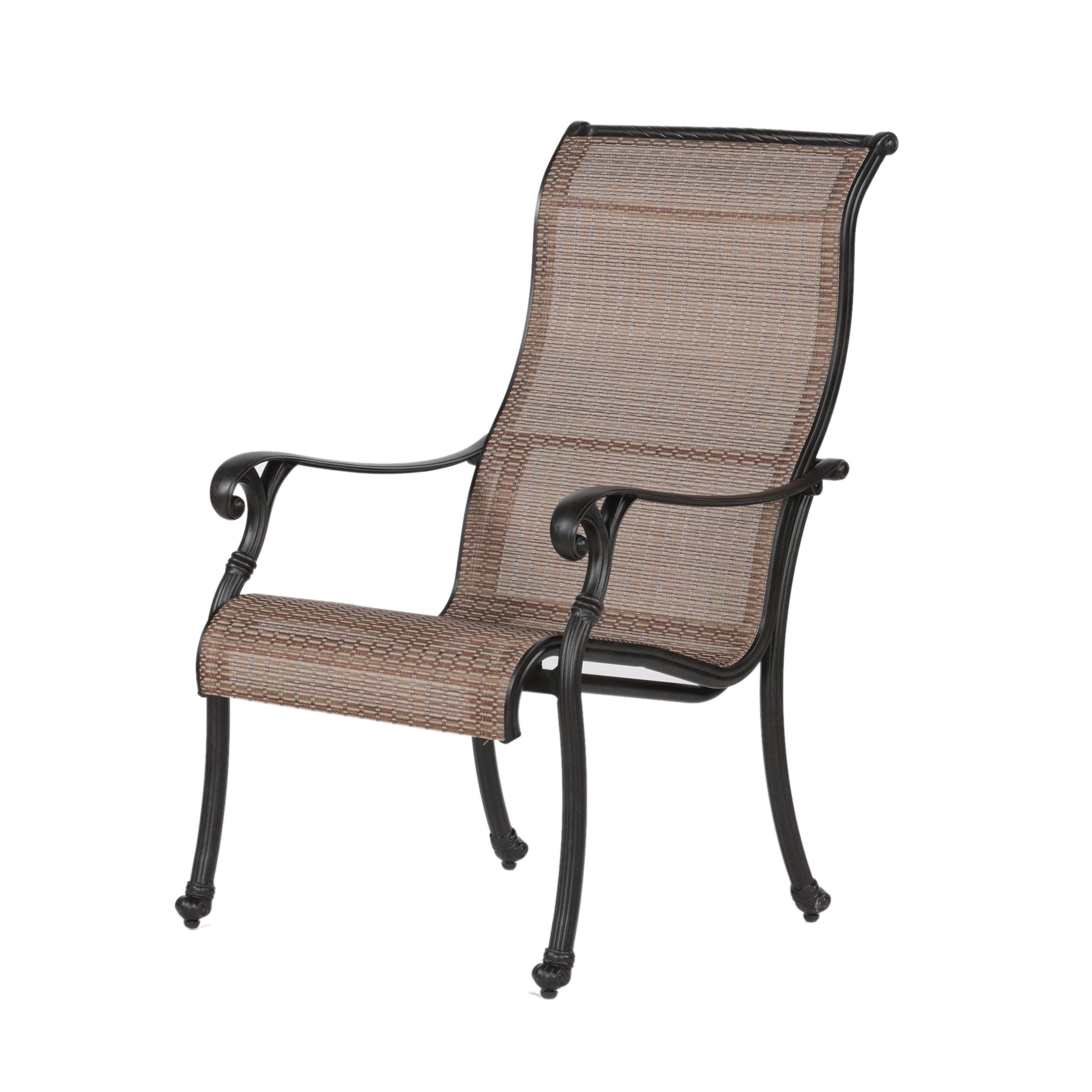 Patio Outdoor Sling Patio 2 Chairs With Aluminum Frame, All-Weather Furniture--1