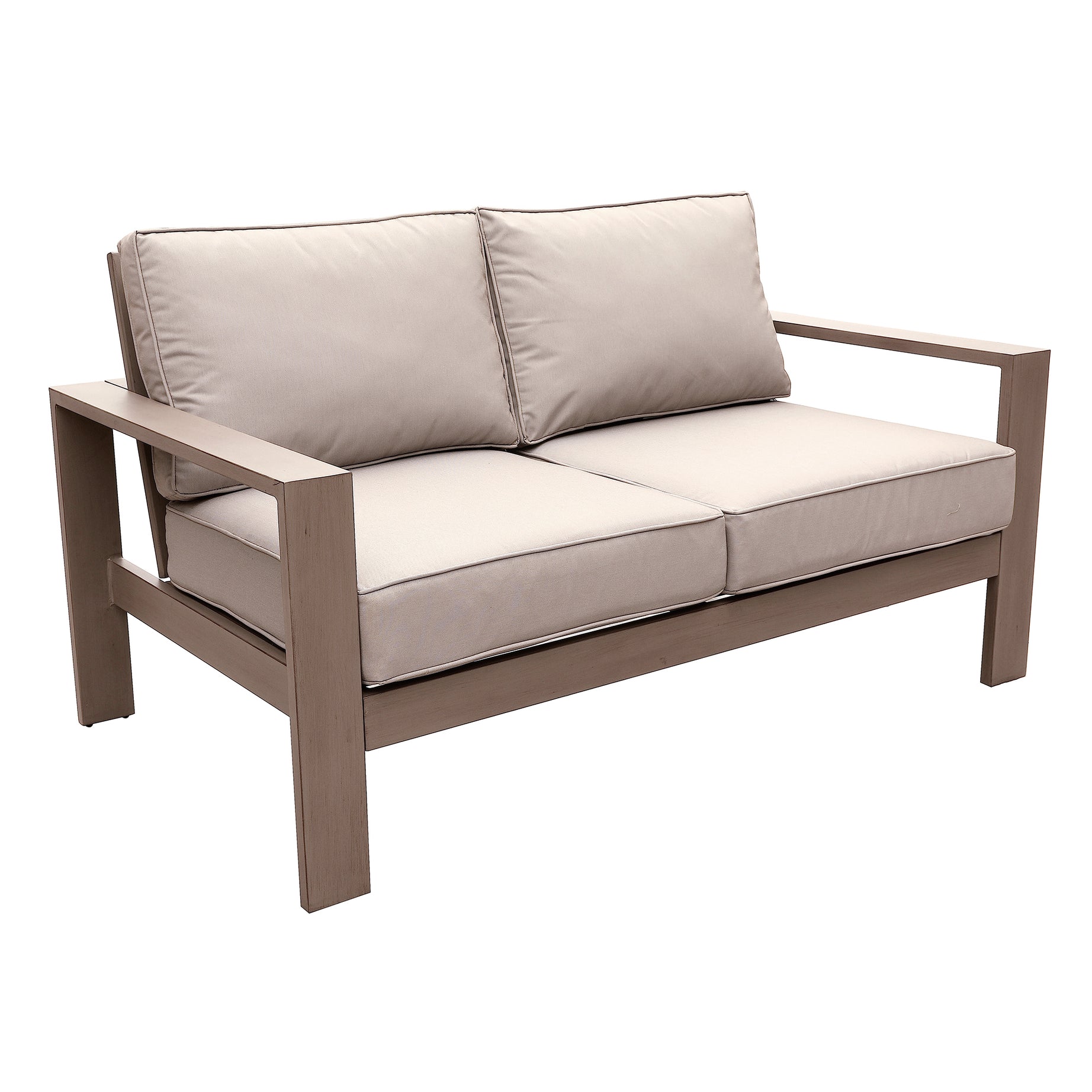 Loveseat, Wood Grained--1