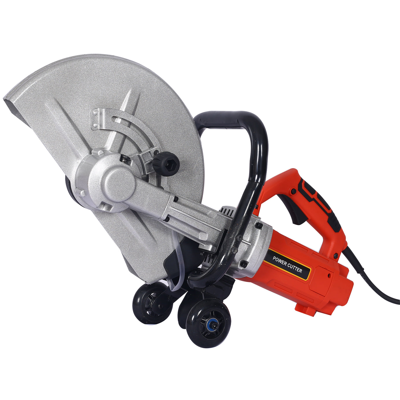 Electric 14" Cut Off Saw Wet/Dry Concrete Saw Cutter Guide Roller with Water Line Attachment 3000w without blade--1