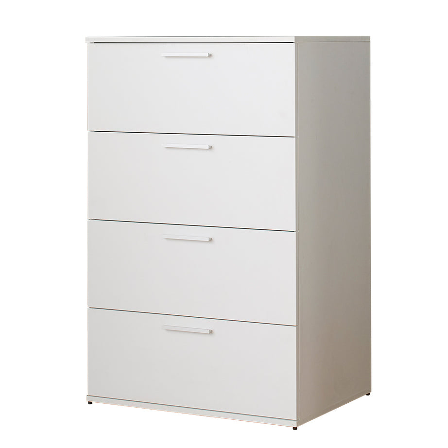 Oliver Farmhouse Four-Drawer Jumbo Chest in White--1