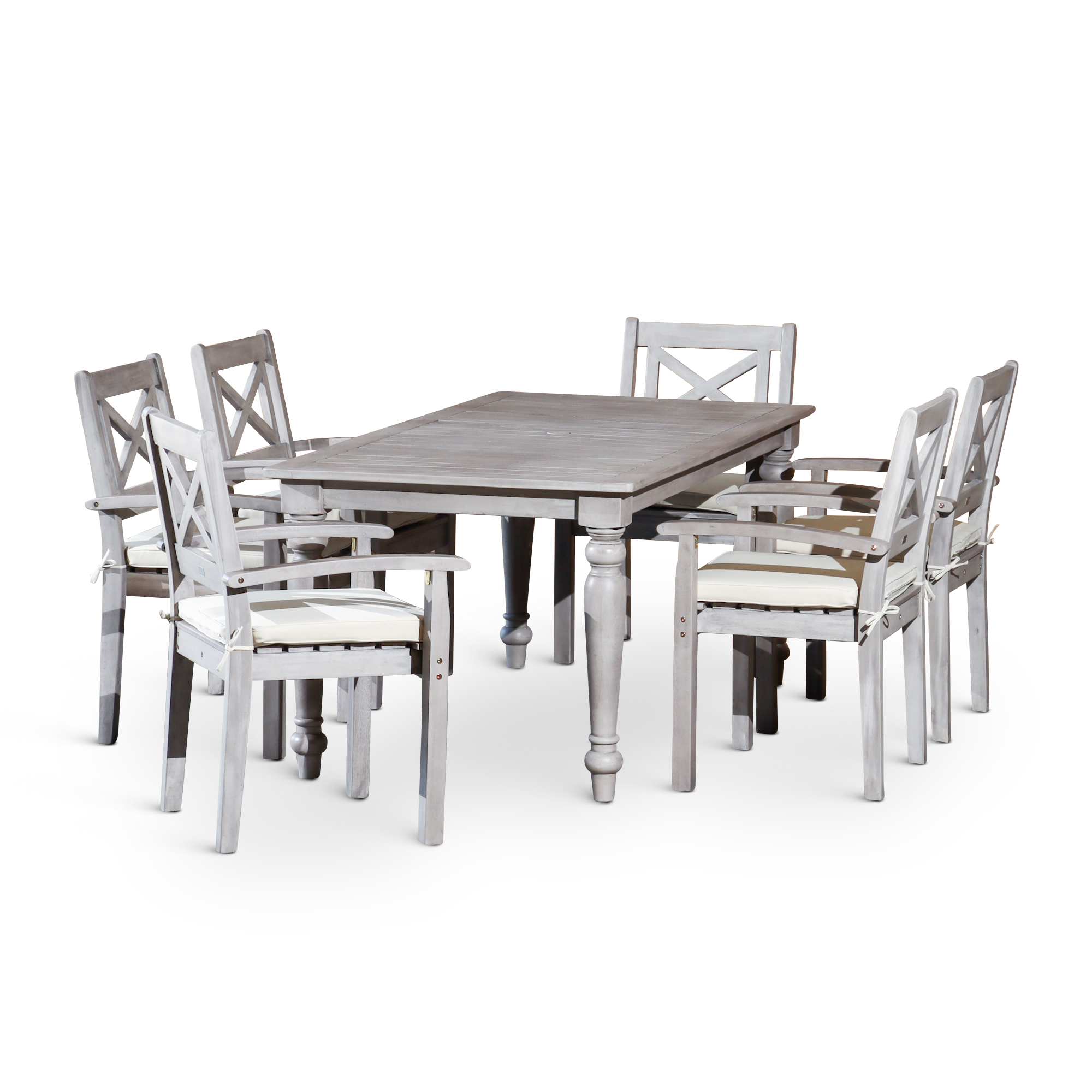 Rectangular 7-Piece Dining Set--1