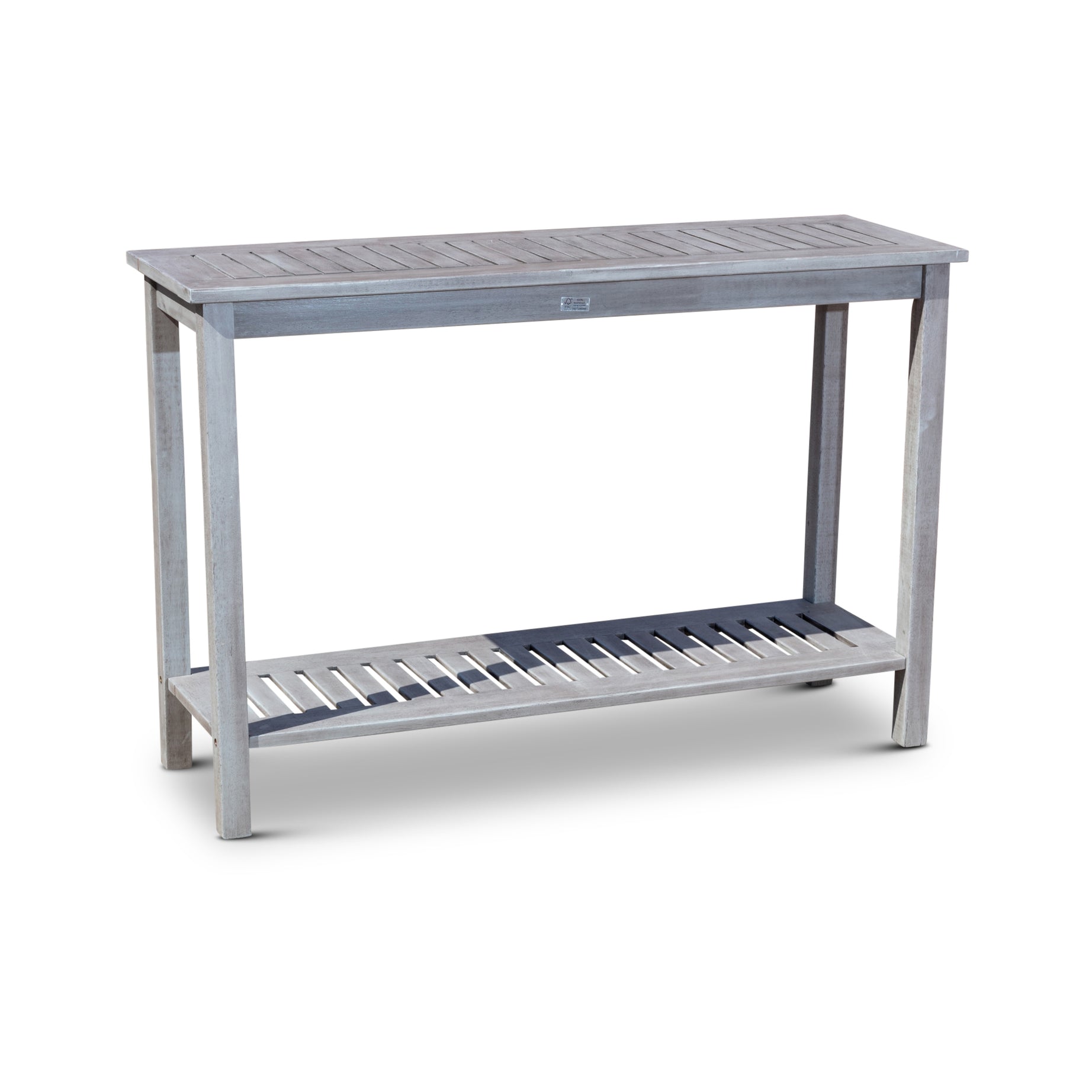 Eucalyptus Console Table, Silver Gray--1