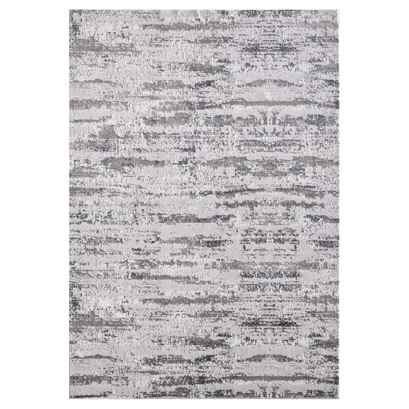 Milano Washable Manhattan Silver Woven Area Rug--1