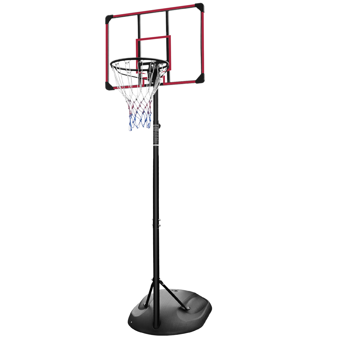 Portable Basketball Hoop System Stand Height Adjustable 7.5ft - 9.2ft with 32 Inch Backboard and Wheels for Youth Adults Indoor Outdoor Basketball Goal--1