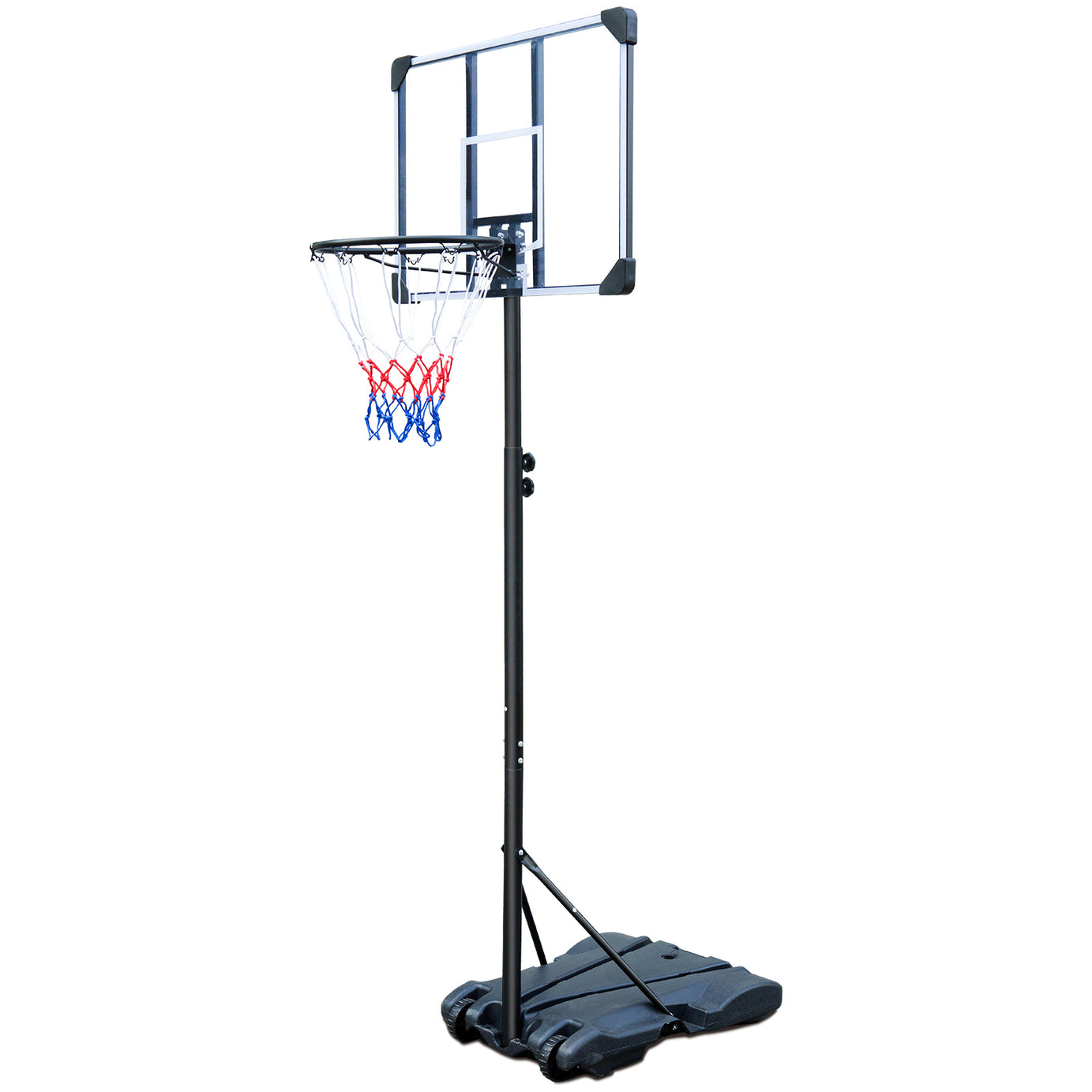 Portable Basketball Hoop Stand w/Wheels for Kids Youth Adjustable Height 5.4ft - 7ft Use for Indoor Outdoor Basketball Goals Play Set--1