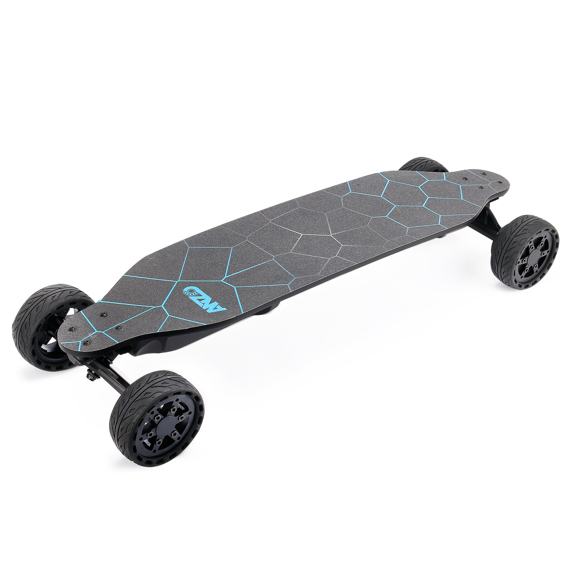 All terrain dual 1000*2 hub motor electric skateboard with 32mph max speed,25miles range,9600mah battery.--1