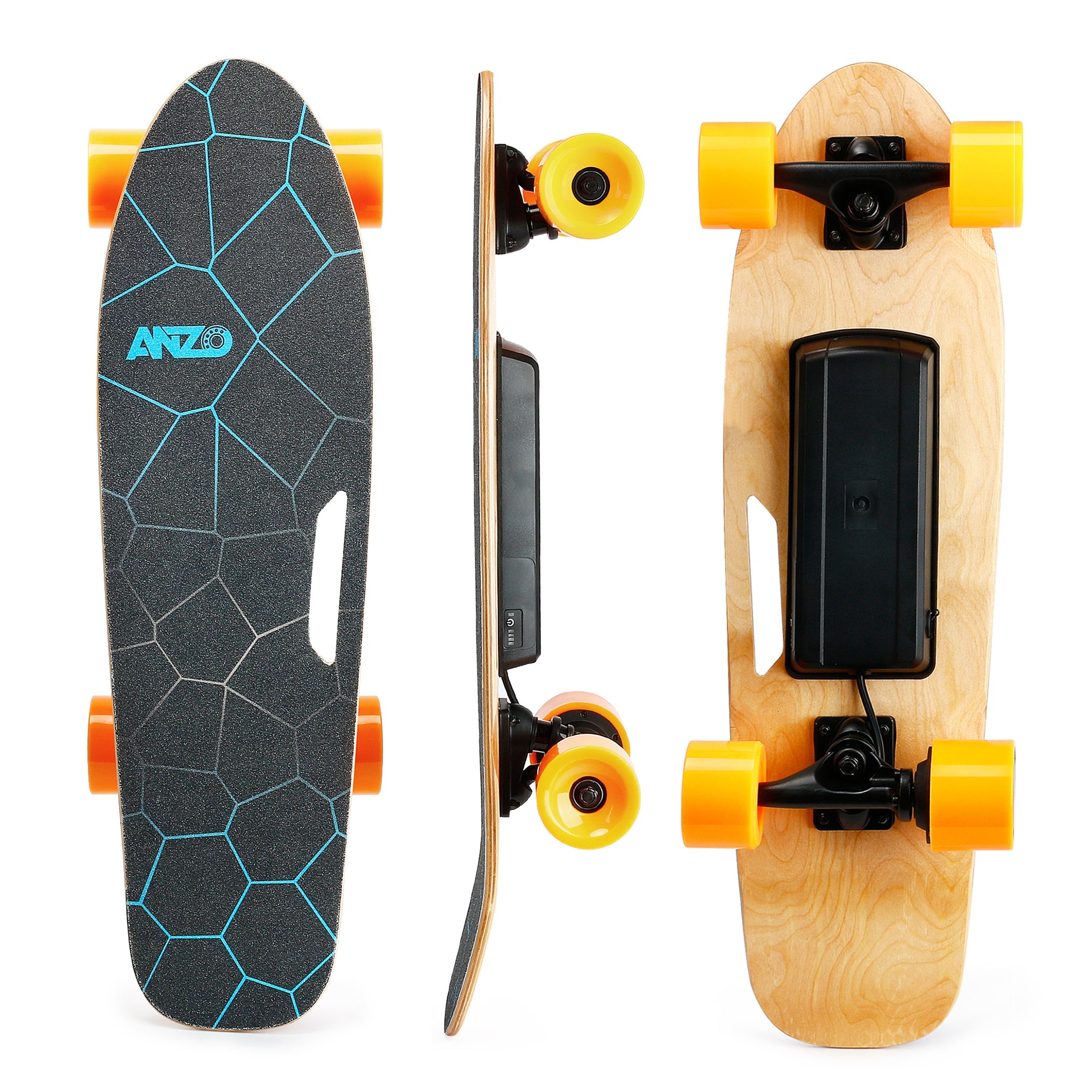 Small Electric Skateboard with Remote Control, 350W, Max 10 MPH, 7 Layers Maple E-Skateboard, load up to 100kg for Adult, Teens, and Kids--1