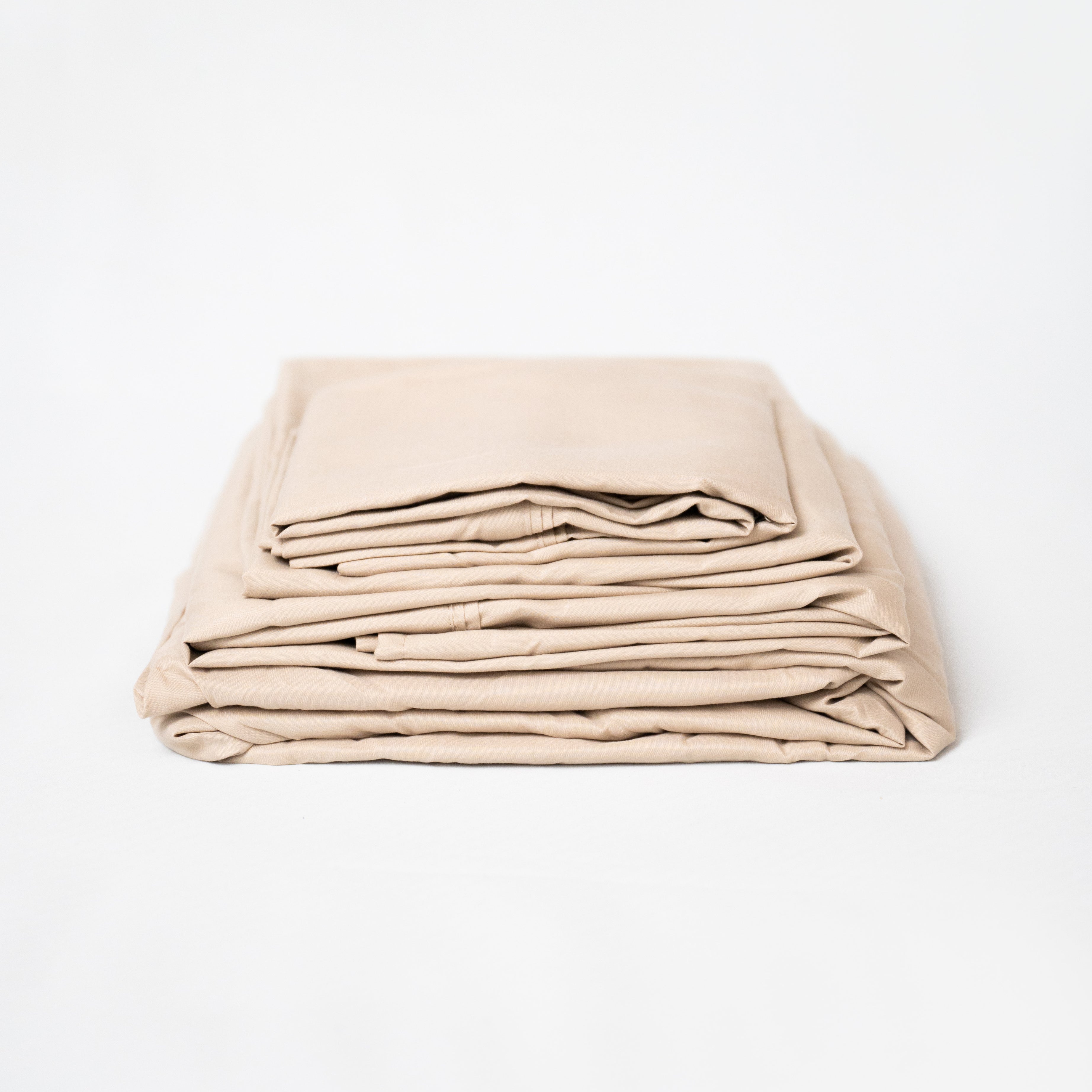 Omne Sleep 4-Piece Khaki Microplush and Bamboo Twin XL Hypoallergenic Sheet Set--1