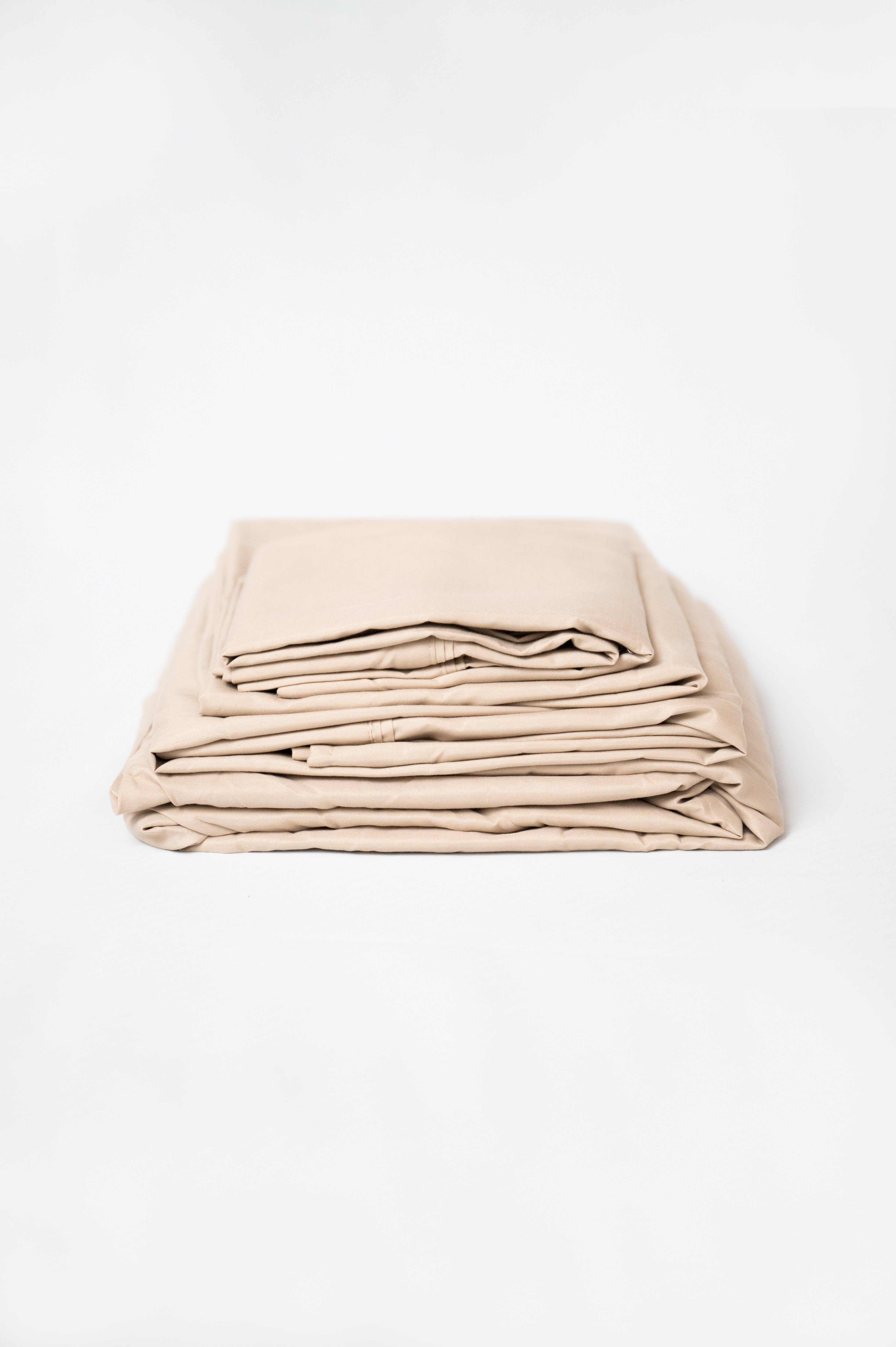 Omne Sleep 4-Piece Khaki Microplush and Bamboo Twin XL Hypoallergenic Sheet Set--1