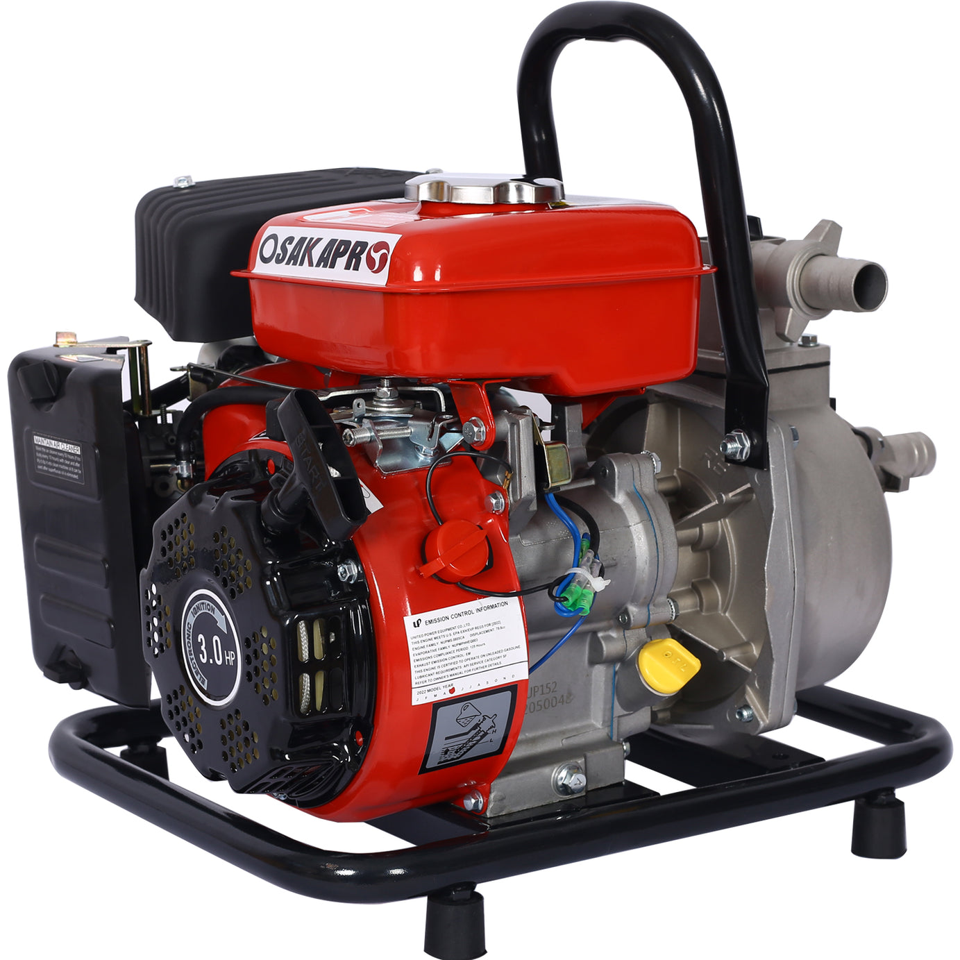 Gas Powered Water Transfer Pump,Portable Petrol High Flow for Garden Farm Irrigation,powerful 3HP 79.8cc 4-Stroke engine ,EPA compliant--1