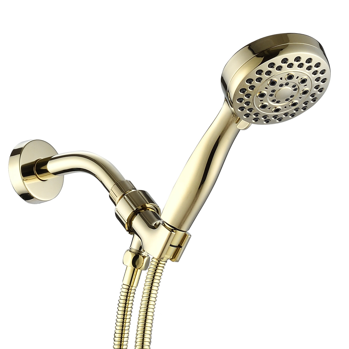 Handheld Shower Head with Hose High Pressure Shower Heads, Gold--1