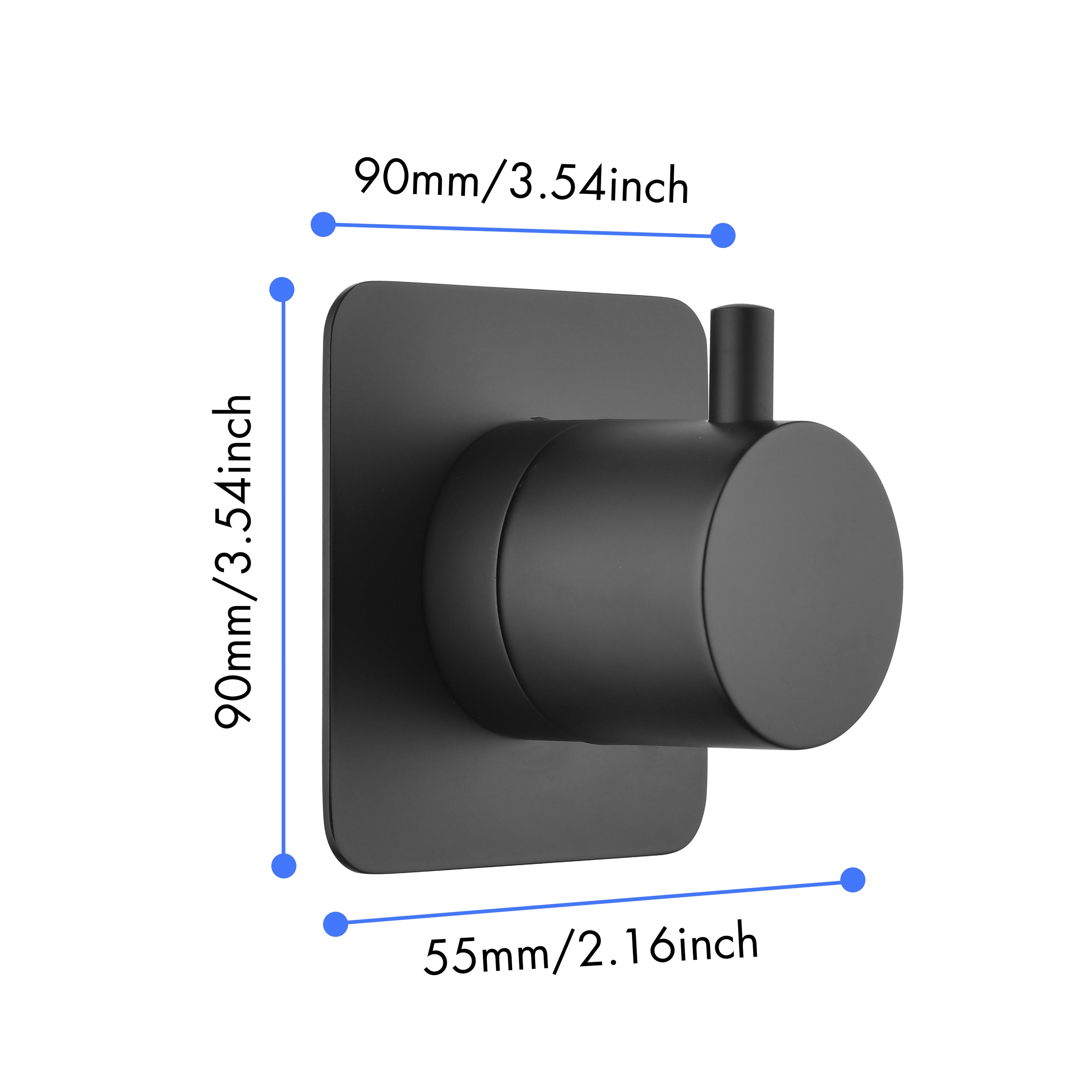 3/4" Cast Metal Volume Control Valve -5Piece Extra High Flow Master Shower Volume Control
Adjustable brass handle valve body,--14