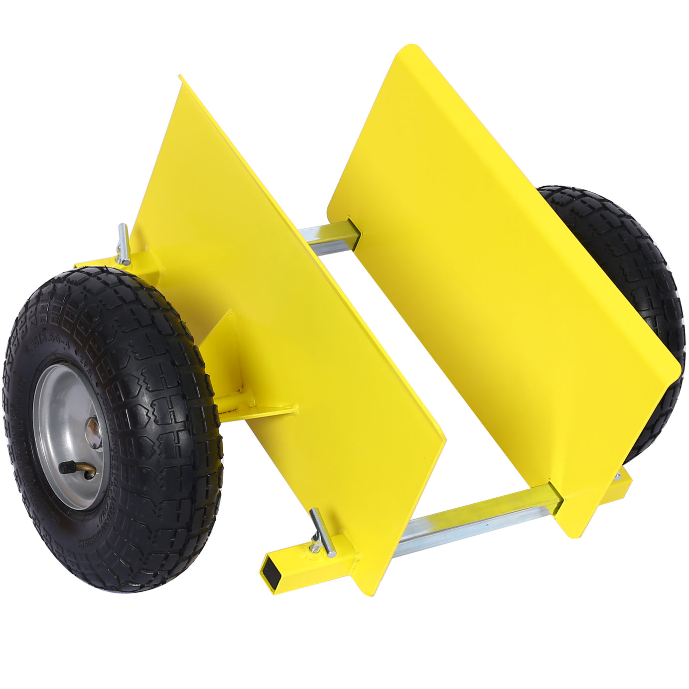 600lb Panel Dolly , 10in. Pneumatic Wheels,yellow--1