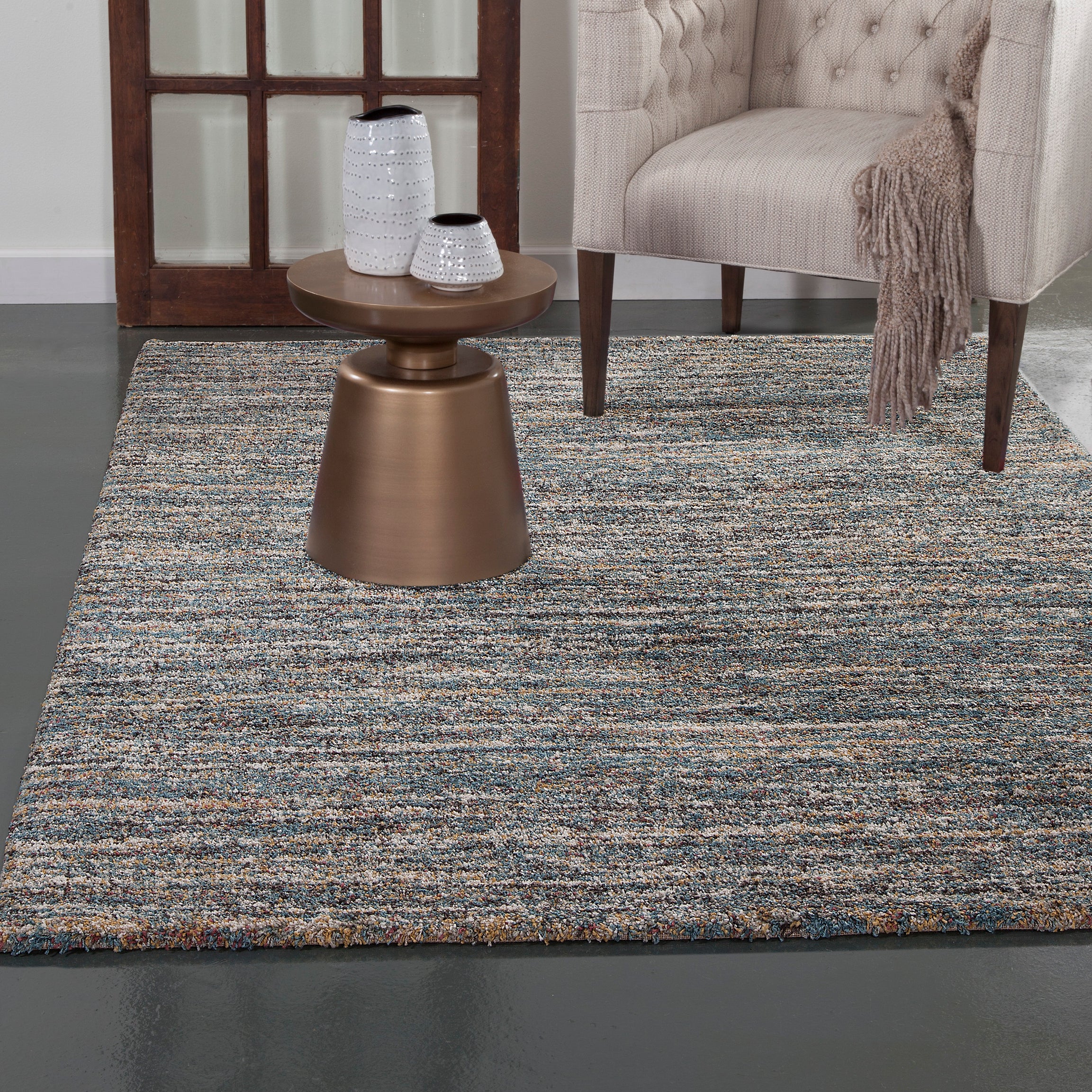 Zira Blue/Multi Area Rug 5x8--1