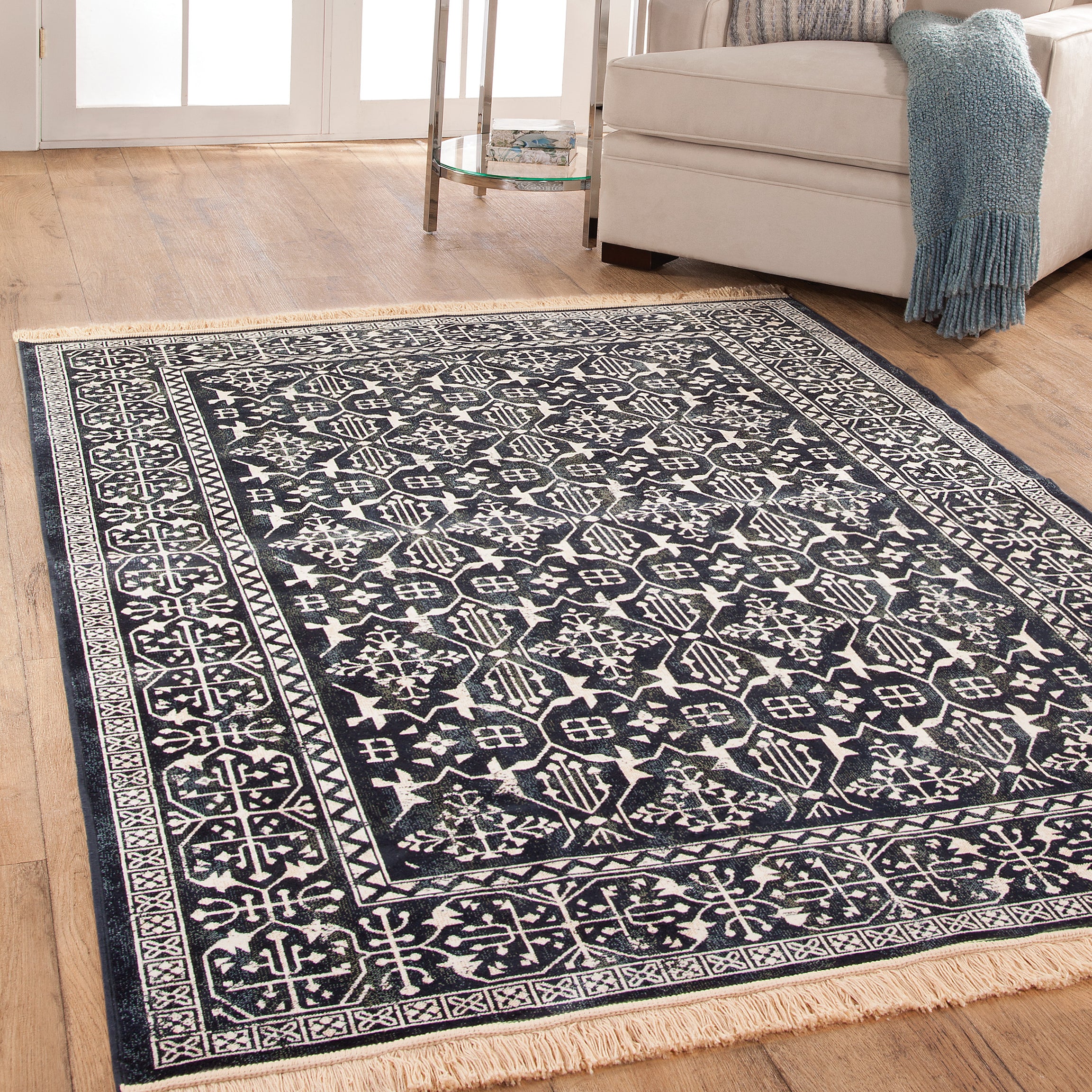 Rothbury Navy/White Area Rug 8x10--1