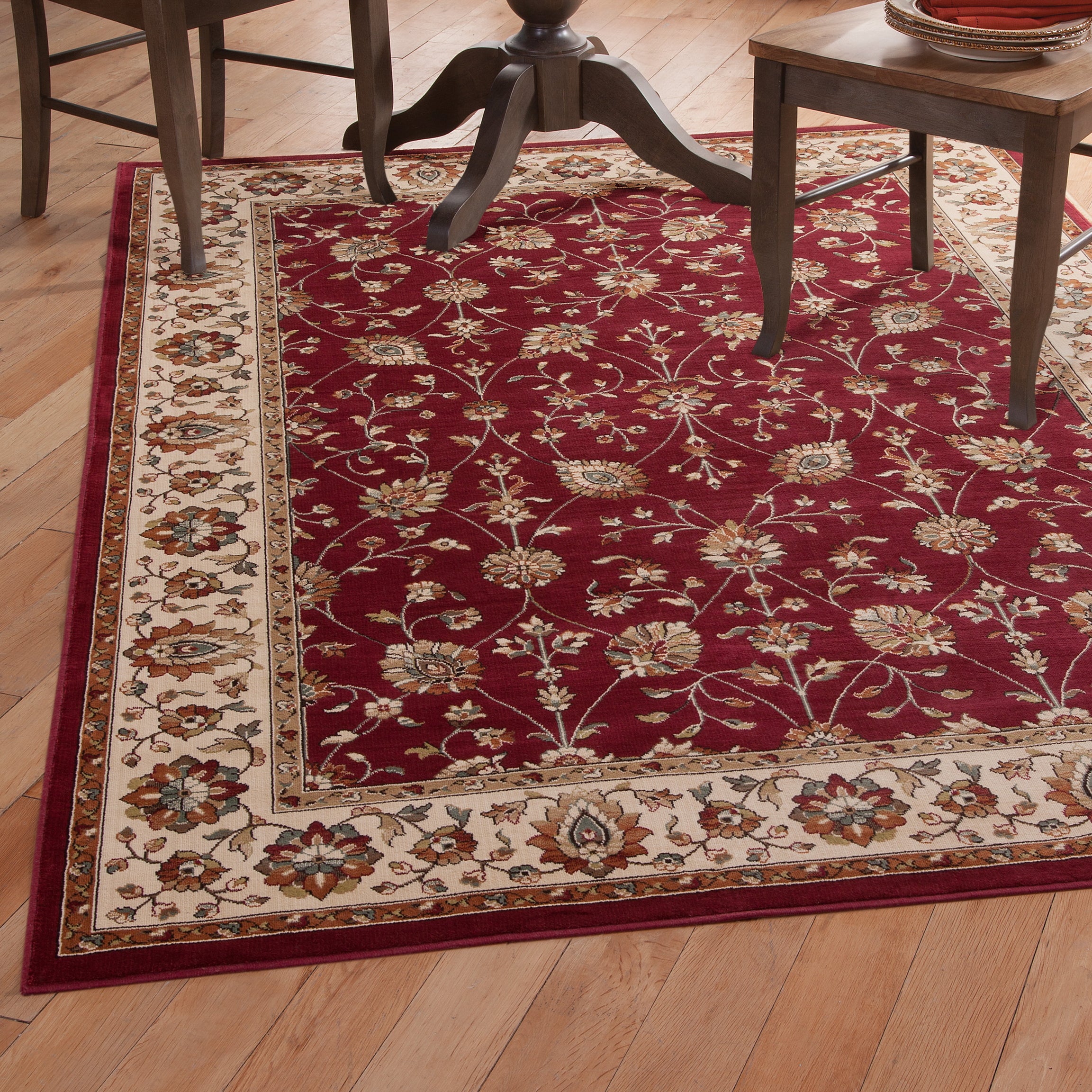 Valentino Red Area Rug 8x10--1