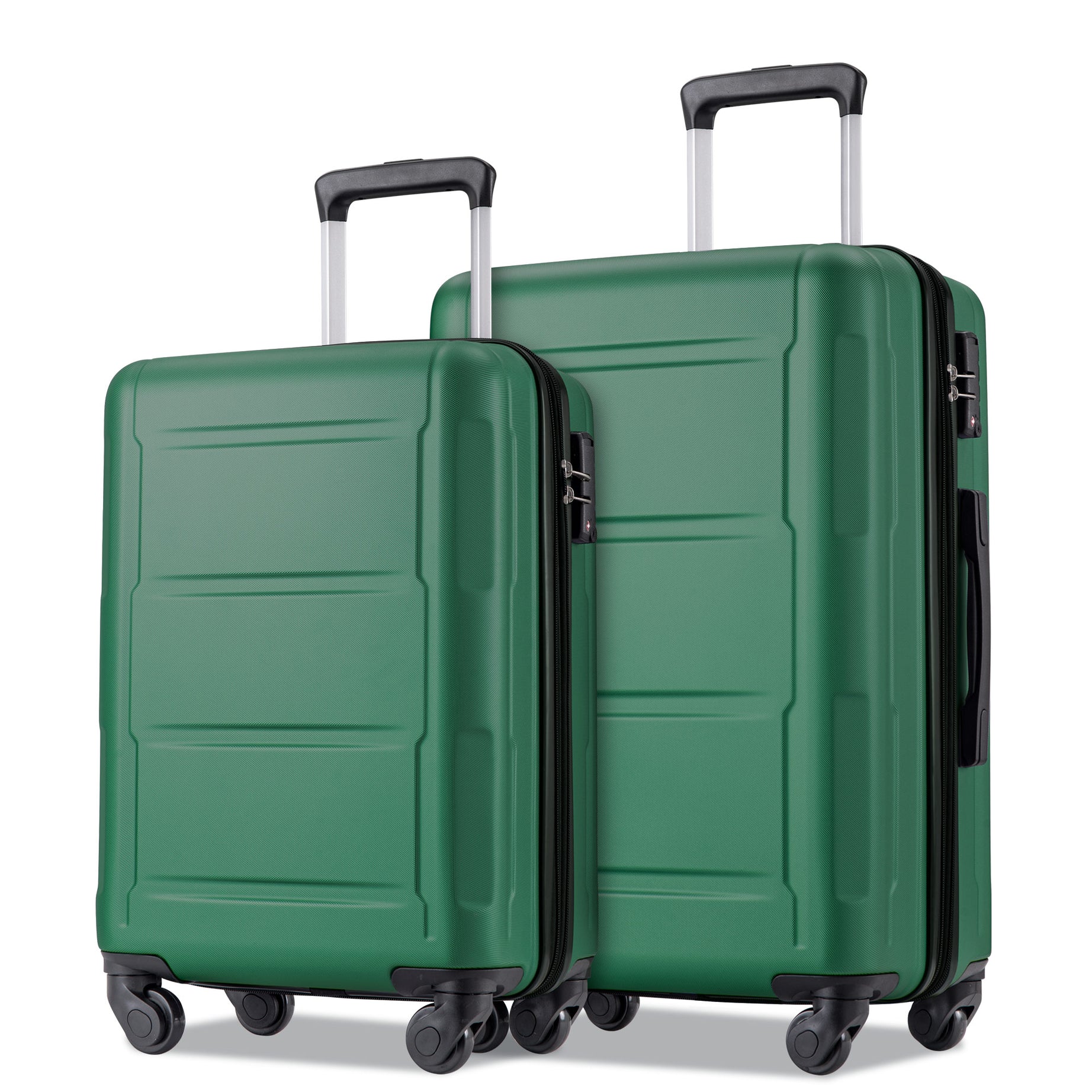 Expanable Spinner Wheel 2 Piece Luggage Set ABS Lightweight Suitcase with TSA Lock 20inch+24inch--1