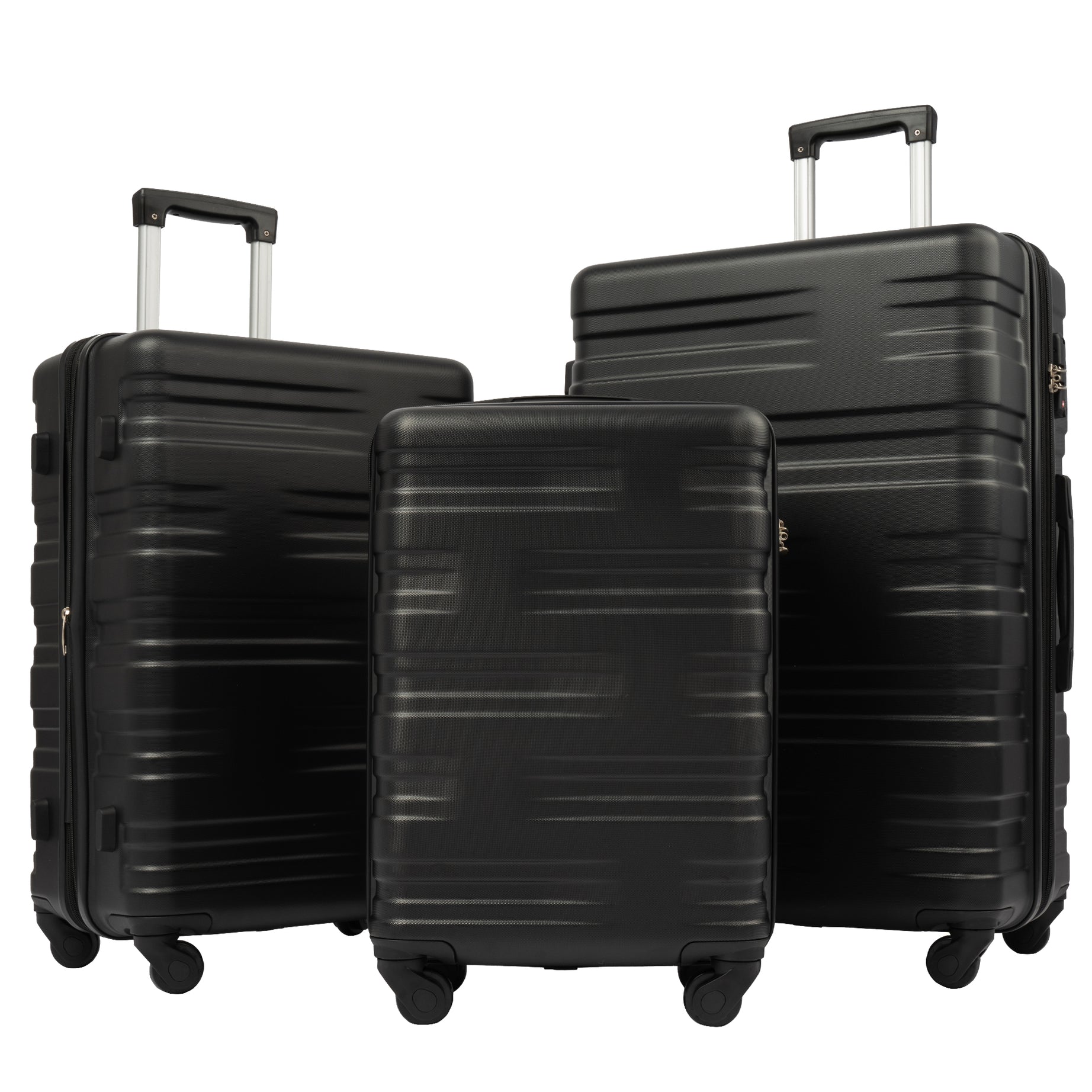 Hardshell Luggage Sets 3 Pcs Spinner Suitcase with TSA Lock Lightweight 20''24''28''--1